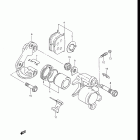 GR650, X TEMPTER 1983 Передний суппорт тормозной