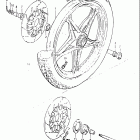 GS850G 1982-1983 Переднее колесо