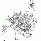 GS1100GL 1982-1983 Головка цилиндра