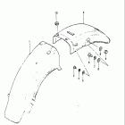 GN125 1982-1983 Заднее крыло