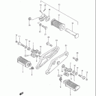 GS650G 1983 Подножки