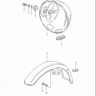 GS450L 1983 Housing headlamp - front fender