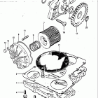 GS1100GL 1982-1983 Oil pump-oil filter