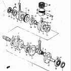 GS850G 1982-1983 Коленвал