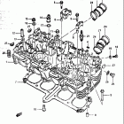 GS750T 1982-1983 Головка цилиндра