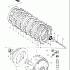 RM125 1983 Сцепление