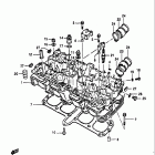 GS1100E,ES 1982-1983 Головка цилиндра