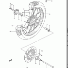 GR650, X TEMPTER 1983 Front wheel (gr650xd)