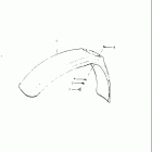 RM125 1983 Переднее крыло