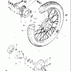 GN250 1982-1983 Заднее колесо