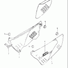 DR250 1982-1983 Frame cover (model z)