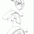 GS850G 1982-1983 Headlamp housing-front fender