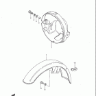 GS450GA 1982-1983 Headlamp housing - front fender