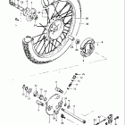 GN250 1982-1983 Переднее колесо