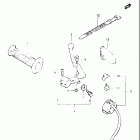 DR125 1982-1983 Left handle switch