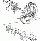 GS1100E,ES 1982-1983 Rear wheel (model d)