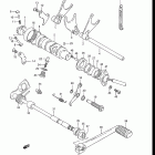 GS550E, ES 1983 Механизм  переключения передач