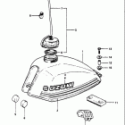 DR500 1981-1982 Fuel tank (model z)