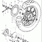 RS175 1980-1982 Заднее колесо