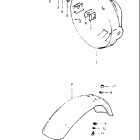 SP500 1981-1982 Headlamp housing - front fender