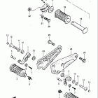 GS550L 1981-1982 Footrest (model z)
