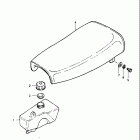 JR50 1982 Oil tank - seat