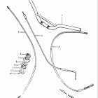 RM80 1982 Handlebar - control cable
