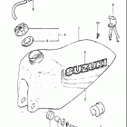 RM465 1981-1982 Fuel tank (model z)