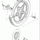 GS550L 1981-1982 Front wheel (model x)