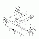DR500 1981-1982 Маятник задний