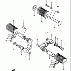 GS1000S 1982 Подножки