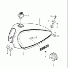 GN400T 1982 Топливный бак