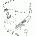 RM125 1981-1982 Топливный бак (модель X)