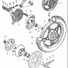 GS450T,-TX 1981-1982 Заднее колесо