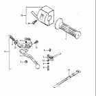 GS450T,-TX 1981-1982 Left handle switch (model z)