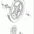 GS650GL 1981-1982 Front wheel (model x)