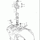 JR50 1982 Clutch cover - oil pump