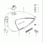 GS650GL 1981-1982 Fuel tank (model z)