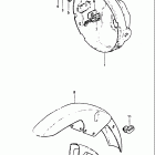 GS550M 1982 Headlamp housing - front fender