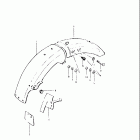GN400T 1982 Заднее крыло
