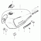 GS750E 1982 Топливный бак