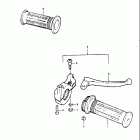 JR50 1982 Handle grip
