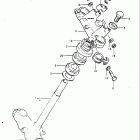 DR500 1981-1982 Steering stem (model x)