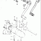 RM125 1981-1982 Механизм  переключения передач