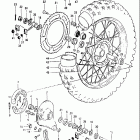 RM465 1981-1982 Заднее колесо