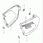 DR500 1981-1982 Frame cover (model z)