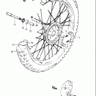 RM125 1981-1982 Переднее колесо
