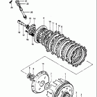 DR500 1981-1982 Сцепление