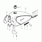 GS450L 1980-1982 Топливный бак (модель X)