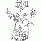 GN400T 1982 Головка цилиндра
